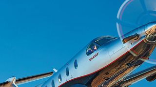 Dieses Turboprop-Mehrzweckflugzeug PC-12 besteht hauptsächlich aus Aluminium-Strukturbauteilen, bei deren Fertigung Werkzeugaufnehmer von Haimer mitgewirkt haben. (Pilatus Flugzeugwerke)