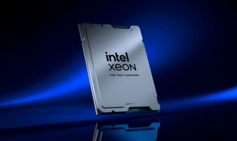 Der Prozessor „Intel Xeon 6“ kann als Host-CPU in „DGX Rubin NVL8“-Systemen von Nvidia zum Einsatz kommen. (Bild:  Intel)