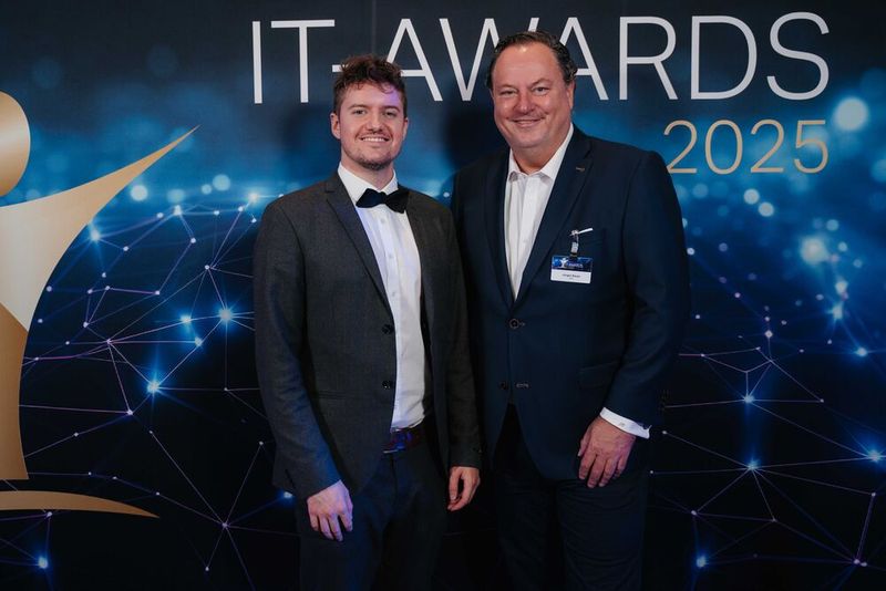 Max Darmstadt und Jürgen Bauer von SAP. (Bild: Manuel Emme Fotografie)