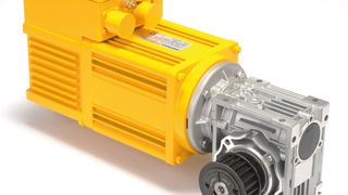 KFM Safety: Die dezentrale Komplettlösung für Sicherheitstüren an Spritzgießmaschinen vereint Motor, Frequenzumrichter, Positioniereinheit, sichere Funktionen und Getriebe in einem kompakten Aggregat. (Bild: Siei-Areg)