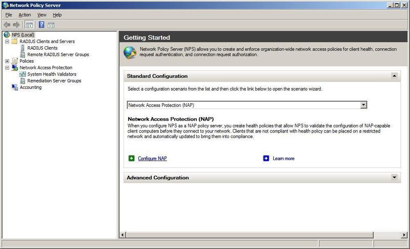 Die Konfiguration von NAP erfolgt im Kontext des Network Policy Server. (Archiv: Vogel Business Media)
