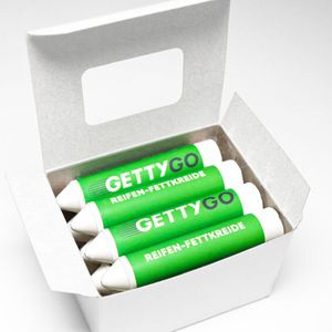 Die ersten 200 Registrierungen erhalten zusätzlich zur Gewinnchance einen Karton GETTYGO-Reifenkreide.(Bild:  GETTYGO GmbH)