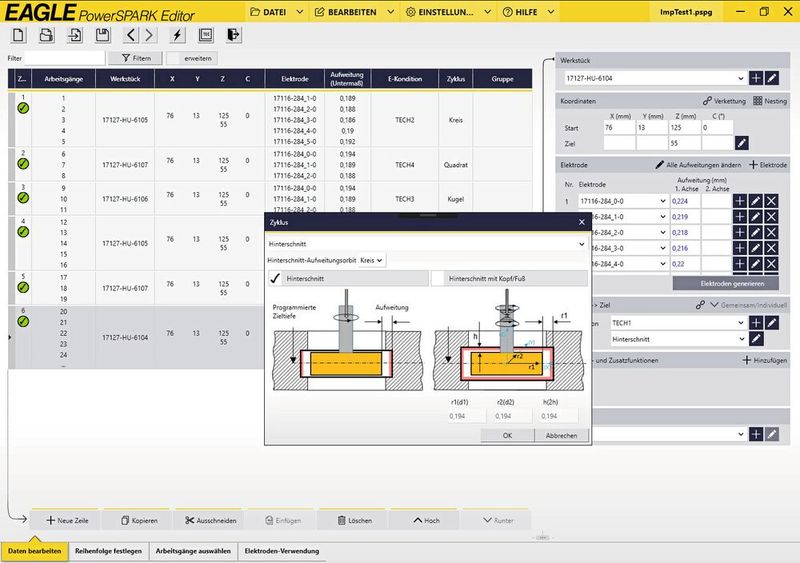 Der Powerspark Editor ist die neue Programmierplatzsoftware für sichere und ergebnisorientierte Programmierung – auch als Schnittstelle zu CAD-Systemen. (Bild: OPS-Ingersoll)