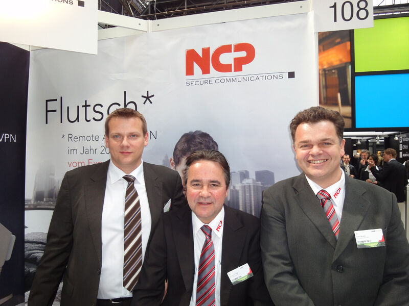Das NCP-Team war guter Dinge: (v.l.) Hans-Jürgen Pommer, Gunther Faaß und Axel Noack (Archiv: Vogel Business Media)