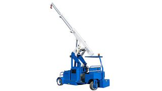 Maximal 9 t hebt dieser Mobilkran Minidrel 90B von Gruniverpal Tranchero, dessen Deutschland-Vertretung die HTS Hydraulische Transportsysteme GmbH aus Fellbach übernommen hat. Bild: Gruniverpal Tranchero (Archiv: Vogel Business Media)