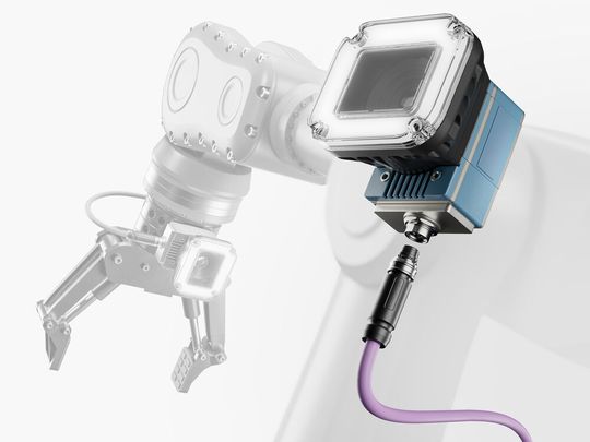Mit HySpeedVision bietet Rosenberger eine All-in-One-Verbindungstechnologie, die  für Machine Vision entwickelt wurde.(Bild:  Rosenberger)