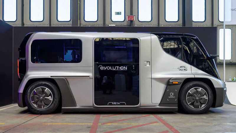 Das futuristische Design soll bei Arbeitnehmern Lust zur Nutzung wecken. (Bild: Evolution Mobility)