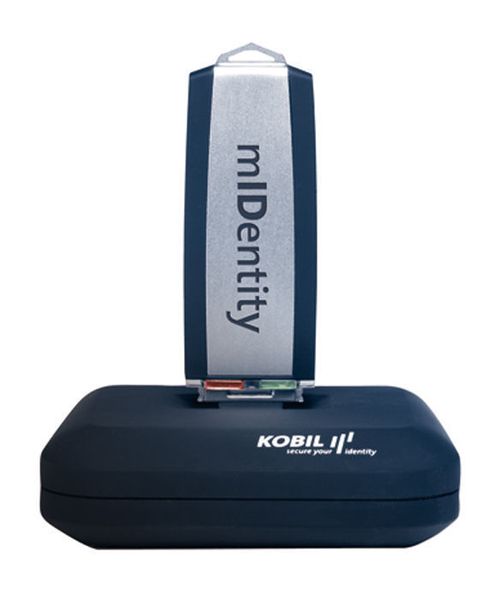 Praktisch: die Docking-Station für den mIDentity-Stick (Archiv: Vogel Business Media)