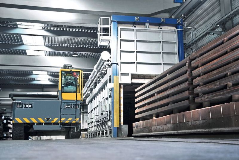 Blick auf den Glühofen bei Meusburger. (Bild: Meusburger)