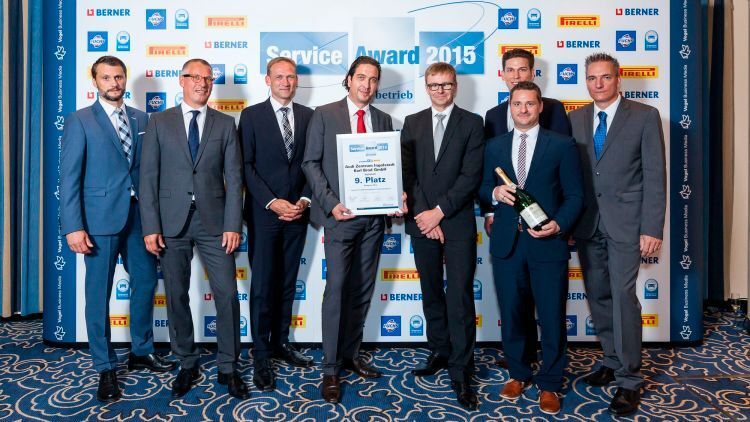 Auf Platz neun des Service Awards 2015 in der Kategorie Pkw: das Serviceteam der Audi-Zentrum Ingolstadt Karl Brod GmbH. (Bild: Stefan Bausewein)