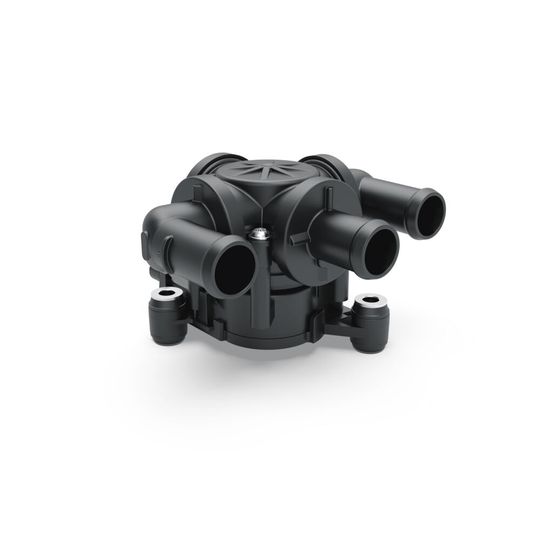 Electrically operated valves regulate the coolant flow between the components.(Image: Voss)