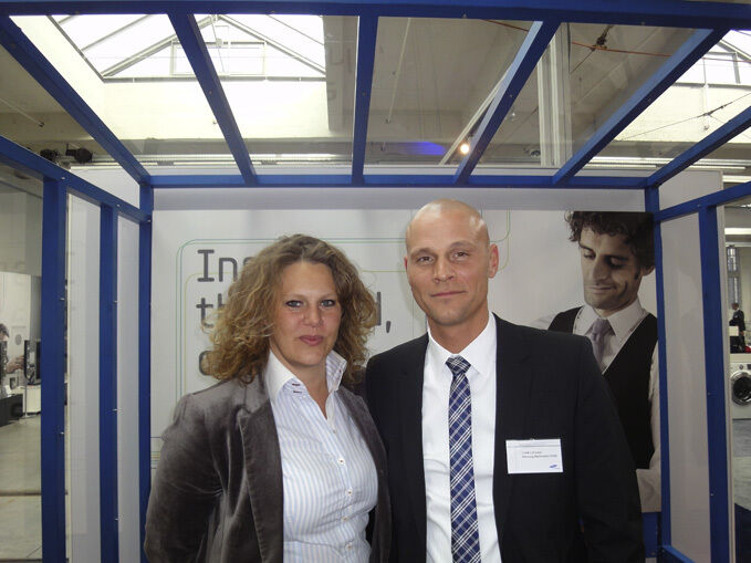 Constanze Baier und Frank Lohmann, Samsung Digital Printing (Archiv: Vogel Business Media)