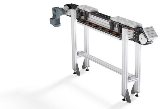 Das Palettenumlaufsystem UMSL (L steht für „Light“) stellt eine sehr wirtschaftliche Lösung mit geringem Raumbedarf dar.(Bild:  Minitec)