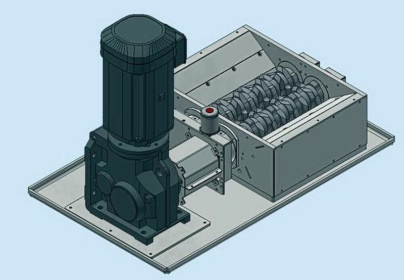 ...wurde auf Basis der vorhandenen Einwellenanlage M400/1 entwickelt und erreicht nicht nur eine höhere Durchsatzleistung, ... (Erdwich)