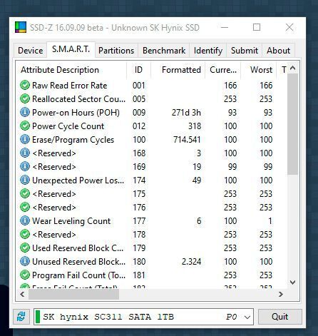 SMART-Daten von SSDs überprüfen mit SSD-Z. (JOOS/SSD-Z)