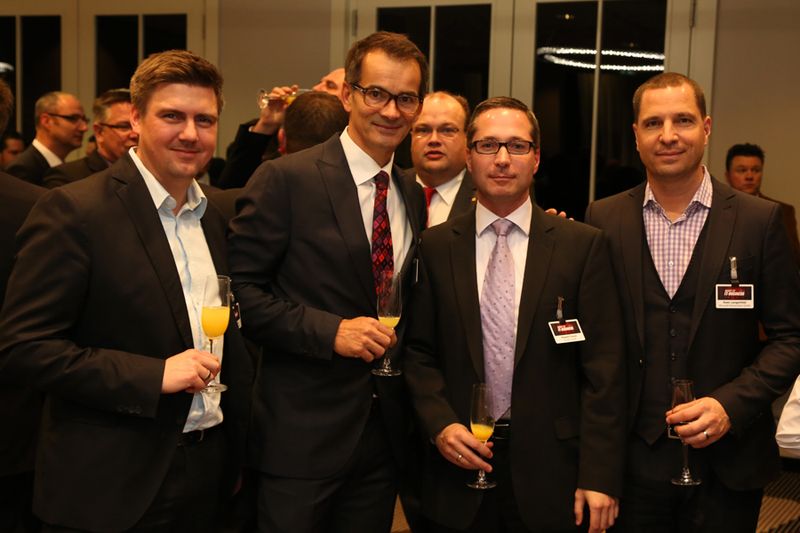 Markus Fritz, Acronis, Andreas Bortoli, c-entron, Roland Franze, Parallels, und Sven Langenfeld, Microsoft (IT-BUSINESS)