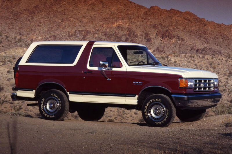 Traditionell stand der Bronco, hier ein Modell von 1988, für ein gehobenes Maß an Geländetauglichkeit. (Ford)