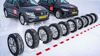 Zehn Winterreifen mussten sich im GTÜ-Reifentest auf unterschiedlichen Untergründen beweisen.  (Bild: Konstantin Tschovikov)