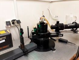 Set-up for static and dynamic light scattering measurement. (Testa Analytical Solutions)