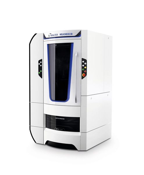 Among the CNC machines on show at Walter Madscinenbau's booth at Control, is its Helicheck 3D, a laser scanner that makes it possible to scan items quickly and easily to create three-dimensional model data. (Walter Maschienenbau)