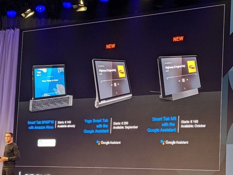 Lenovo stellt auf der IFA 2019 neue Smart Tabs vor. (IT-BUSINESS)