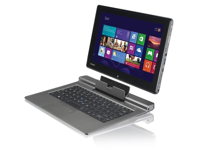Das Z10t, das bereits vor längerer Zeit vorgestellt wurde, ist ein Tablet, das dank Tastatur-Dock zum Notebook mutieren kann. (Bild: Toshiba)