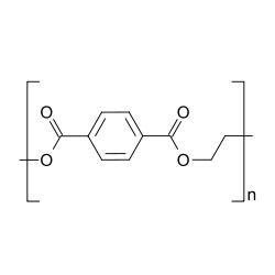  Polyester  (1941)     Polyester sind  Polymere mit Esterbindungen –[–CO–O–]– in ihrer Hauptkette. Zwar kommen auch in der Natur Polyester vor, doch heute versteht man unter Polyester eher die große Familie synthetischer Polymere (Kunststoffe), zu denen die viel verwendeten  Polycarbonate) und vor allem das  Polyethylenterephthalat (PET) gehören. Siehe hierzu auch  Mylar. PET ist eines der wichtigsten thermoplastischen Polyester.   (Archiv: Vogel Business Media)
