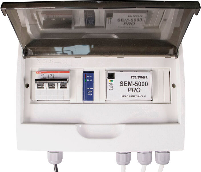 Smart Energy Monitor SEM-5000 PRO von VOLTCRAFT: gesichertes Ablesen von Energieverbrauchswerten in Unternehmen, Betrieben oder Fabrikanlagen (Conrad)