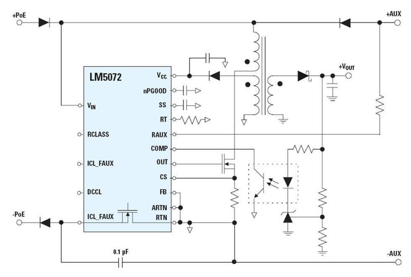 Bild 2: Die Rear-Auxiliary-Beschaltung: Viele Probleme sind gegenstandslos, wenn die Hilfsstromversorgung direkt an den Stromversorgungsteil des Moduls angelegt wird (Archiv: Vogel Business Media)