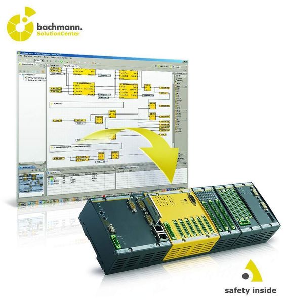 Nahtlos eingebettet: Vollständige Integration der Safety-Software ins Bachmann SolutionCenter (Archiv: Vogel Business Media)