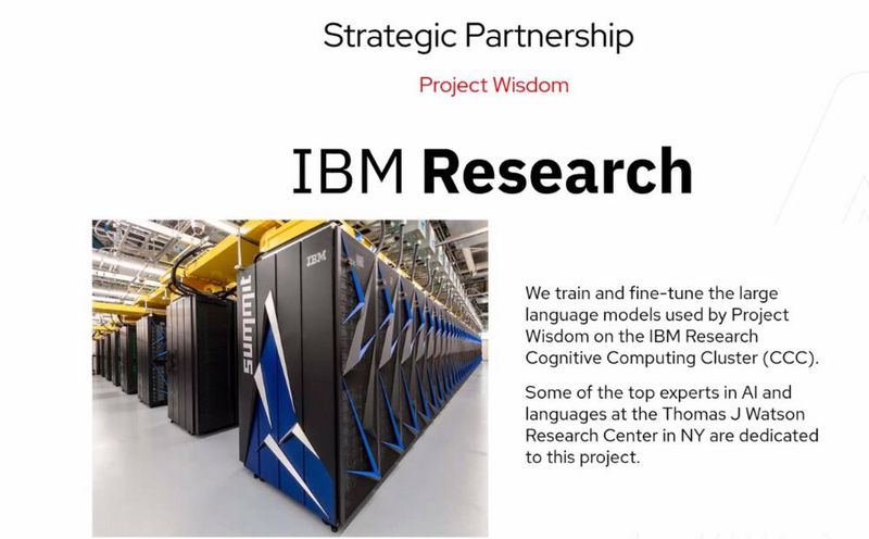 Abbildung 7: Mit „Project Wisdom“ will IBM seine KI-Funktionalitäten in „Ansible“ integrieren.  (Bild: Red Hat / Matzer)