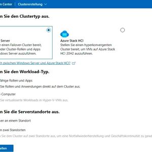 Azure Stack HCI wird über das Windows Admin Center verwalten. Hier lassen sich auch VMware-VMs migrieren.(Bild:  Joos | Microsoft)