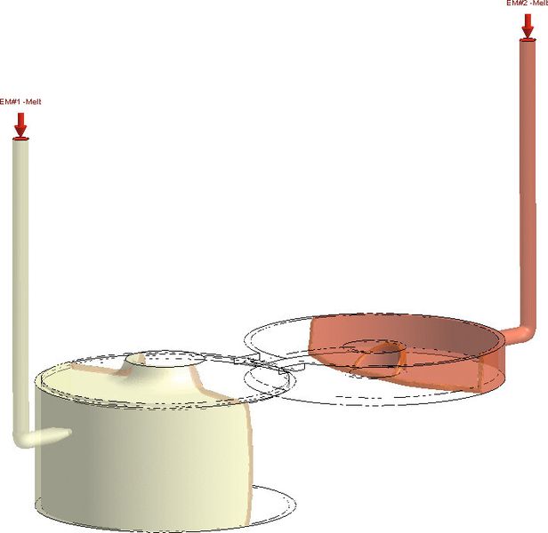 «Moldex3D R12» bietet neue Simulationslösungen für Herstellungsverfahren wie das Bi-Injektionsverfahren. (Bild: Simpatec)