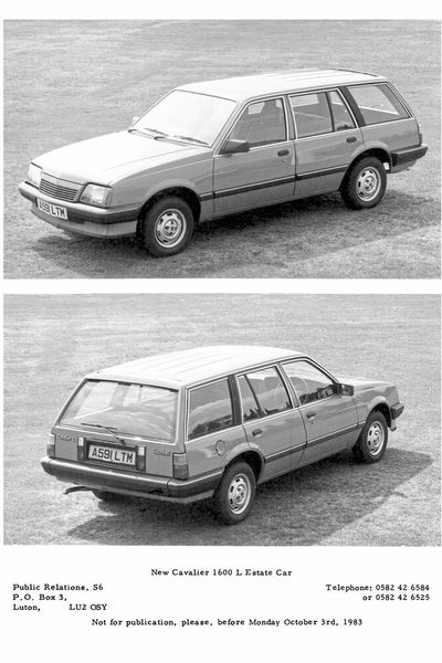 Bei Vauxhall in England wurde der Ascona auch als Kombi alias Cavalier Estate gebaut. Die hinteren Karosserieteile lieferte die australische Marke Holden zu. (Bild: Opel)