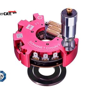 Der Servoantrieb Somanet Circulo verfügt nun optironal über eine Bremse mit Drehmomentbegrenzer. (Bild:  Synapticon)