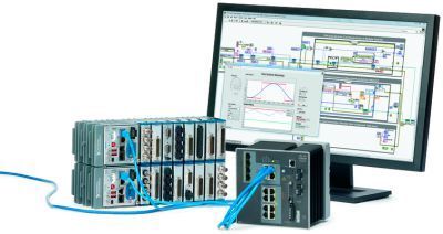 Time Sensitive Networks: TSN stellt Mechanismen bereit, mit denen sich über Standard-Ethernet-Verbindungen verteilte, synchronisierte Systeme mit harten Echtzeitanforderungen erstellen lassen. NI arbeitet gemeinsam mit Cisco und Intel an der Zusammenführung von IT und Betriebstechnik.  (NI)