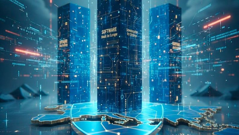 Seit Jahren wird über Digitale Souveränität diskutiert, meist als theoretisches Ideal. Doch die geopolitische Lage hat das Thema 2026 zur existenziellen Geschäftsbedingung gemacht. Die Experten von FTAPI sehen drei zentrale Grundpfeiler, auf denen Digitale Souveränität ruht.(Bild:  KI-generiert)