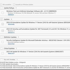 Installieren von Windows-Updates mit dem Windows Update Mini Tool.(Bild:  Microsoft - Joos)