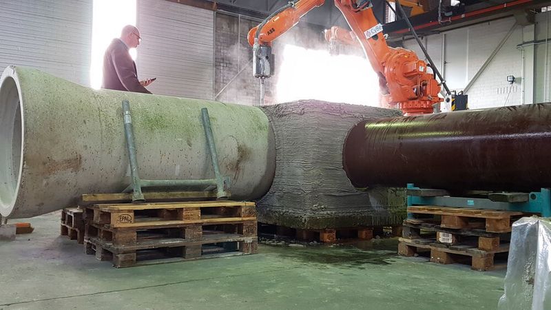 Passgenauer Bau von Schächten für unterirdische Versorgungen  (Cy-Be Construction)