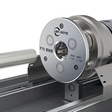 Die neue Generation «Evoline» Axial-Rollköpfe wurde speziell für die automatisierte Fertigung von grossen Gewinden in hochfesten Materialien entwickelt. (Bild: LMT)