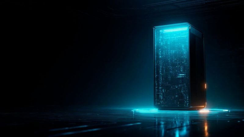 Ein Supercomputer im Kühlschrank-Format wurde kürzlich in China vorgestellt. Er soll sich unter anderem für den Einsatz zuhause und unterwegs eignen. (Bild: ©  KI-generiert)