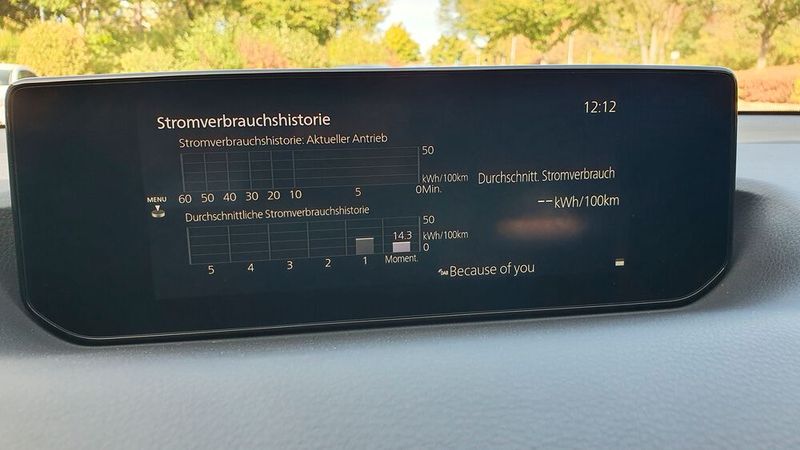 Das 8,8-Zoll-Display auf dem Armaturenträger kennt man schon vom Mazda 3. (Bild: Mauritz/»kfz-betrieb«)