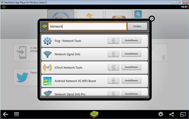 Abbildung 10: Neben WhatsApp lassen sich natürlich auch die meisten anderen Android-Apps so nutzen. Der Vorgang zur Installation ist dabei sehr einfach. Die App wird in Google Play Store gesucht, installiert und dann in BlueStacks gestartet. (Bild: Joos)