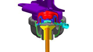 Die neue Motorlagerung nach dem magnetorheologischem Prinzip soll ab 2010 das Fahrverhalten in einem Hochleistungs-Sportwagen verbessern. Bilder: Delphi (Archiv: Vogel Business Media)