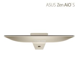 Asus hat den Zen AiO in ein goldfarbenes Aluminiumgehäuse gehüllt.
