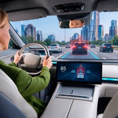 Das Beste aus beiden Welten: Der SMI340 unterstützt sowohl Fahrzeugsicherheits- als auch ADAS-Funktionen. (Bild: Bosch)