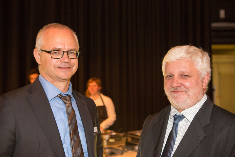 IT-Urgesteine unter sich: Voice-Präsident Thomas Endres, ehemals CIO der Lufthansa (l.), und Andreas Zilch, Vorstand der Experton Group. (AlexSchelbert.de)