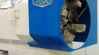 Der Spindelstock einer Georg-Walzendrehmaschine vom Typ ultraturn 900 R. (Bild: Heinrich Georg)