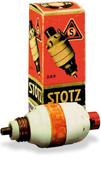...und 1928 kam er unter dem Markennamen Stotz-Automat auf den Markt.  (ABB Stotz-Kontakt)
