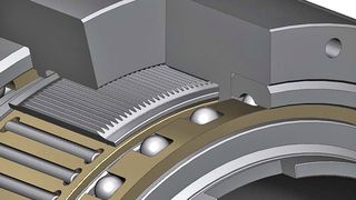 IridiumLine(R) Getriebe mit integrierter Abtriebslagerug und sehr großer Hohlwelle. (Harmonic Drive AG)